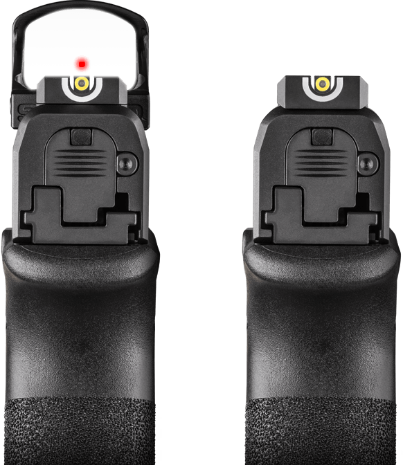 The Hellcat features a Tritium U-Dot sight picture
